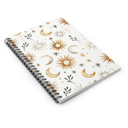 Celestial Spiral Notebook - Ruled Line for Dreamers & Creatives