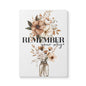 Floral Motivational Softcover Journal - "Remember Your Why"