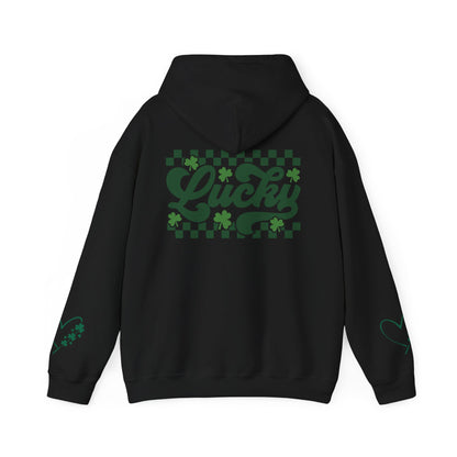 Lucky Heart Floral Hoodie for Unisex - St. Patrick's Day Sweatshirt