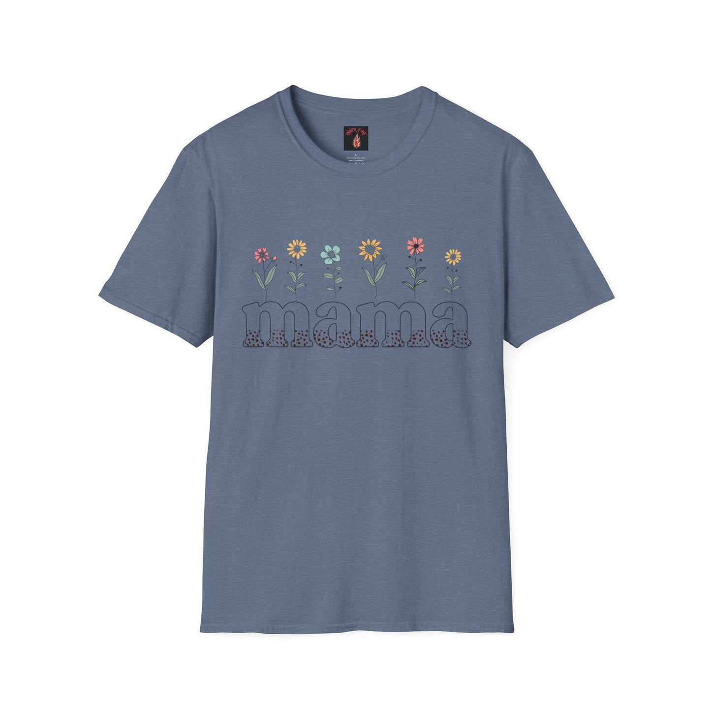 Floral Mama T-Shirt for Moms - Unisex Softstyle Tee