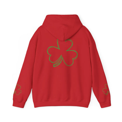 St. Patrick's Day Clover Hoodie - Unisex Heavy Blend™ Sweatshirt