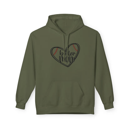Baller Mom Fleece Hoodie - Cozy Midweight Sweatshirt for Sports Enthusiasts