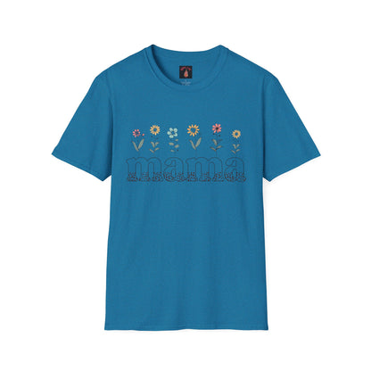 Floral Mama T-Shirt for Moms - Unisex Softstyle Tee