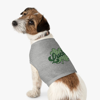 Lucky Clover Pet Tank Top - St. Patrick's Day Dog Apparel