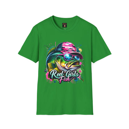 "Reel Girls Fish" Graphic T-Shirt - Fun & Sporty Fishing Tee