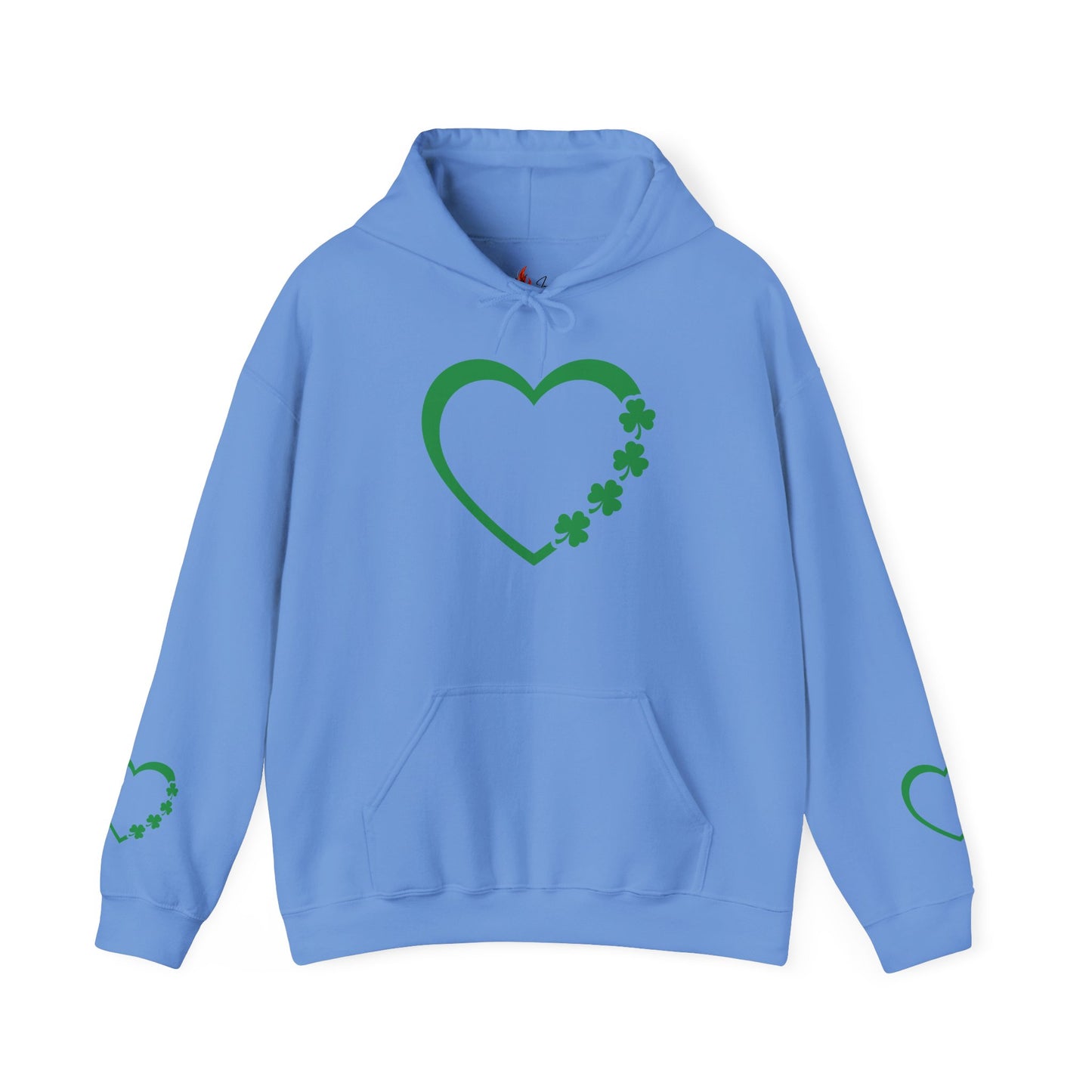 St. Patrick's Day Love Hoodie - Irish Kisses & Shamrock Wishes Sweatshirt