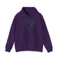 Lucky Heart Floral Hoodie for Unisex - St. Patrick's Day Sweatshirt