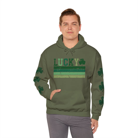 Lucky Shamrock Unisex Hooded Sweatshirt for St. Patrick's Day