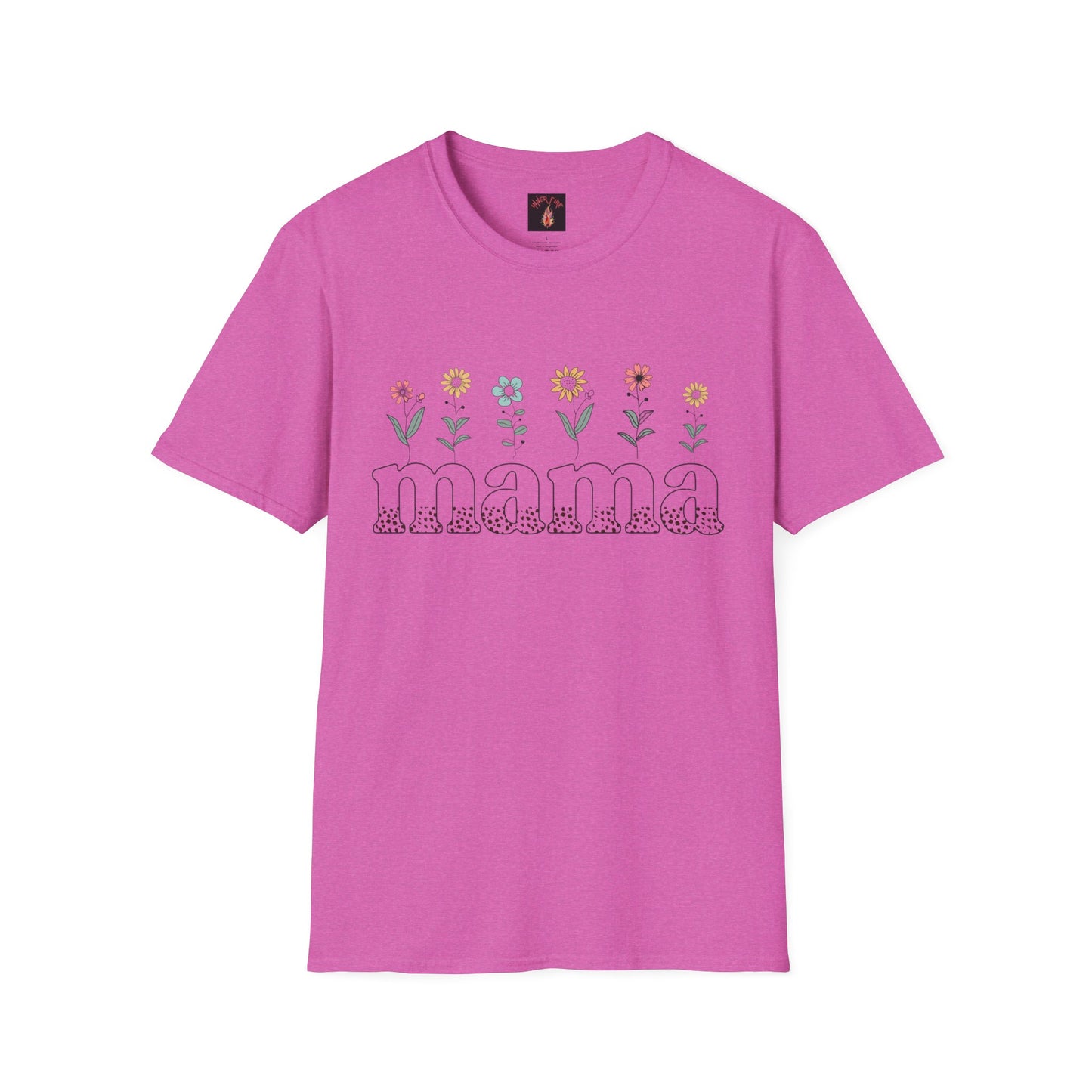 Floral Mama T-Shirt for Moms - Unisex Softstyle Tee