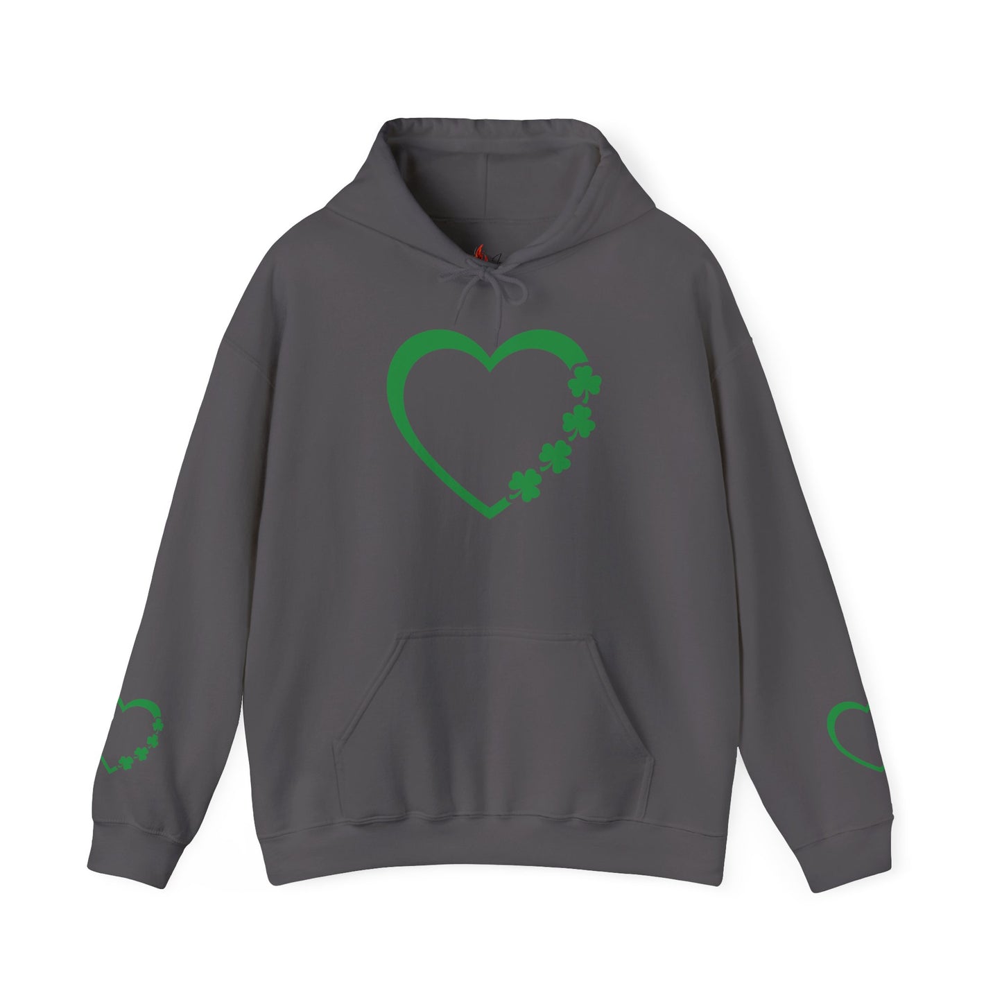St. Patrick's Day Love Hoodie - Irish Kisses & Shamrock Wishes Sweatshirt