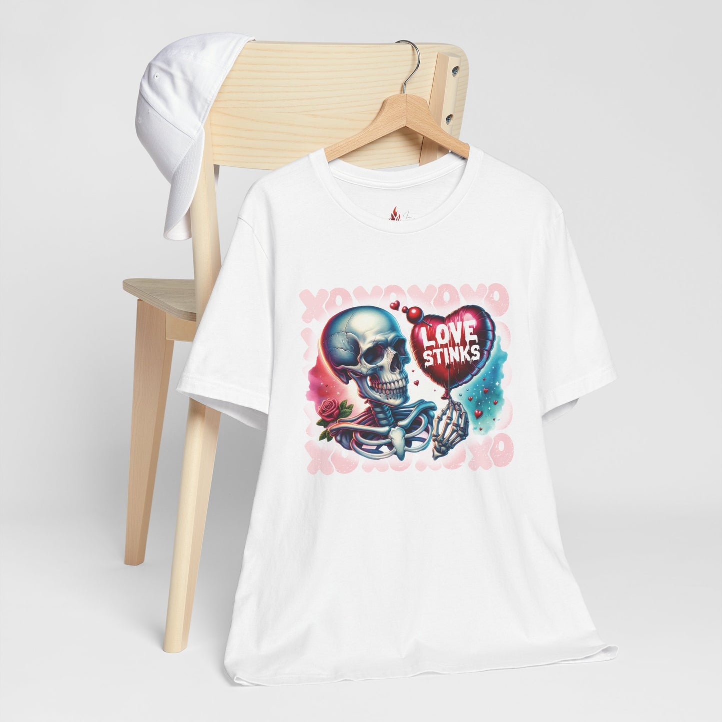 Love Stinks Unisex Short Sleeve Tee - Unique Graphic T-Shirt for Alternative Fashion Lovers