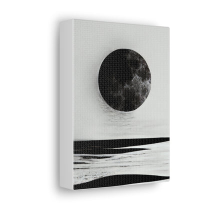 Moonlit Canvas Gallery Wrap - Elegant Wall Art for Home Décor