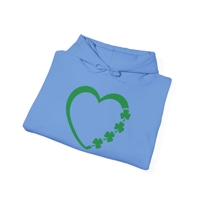 St. Patrick's Day Love Hoodie - Irish Kisses & Shamrock Wishes Sweatshirt