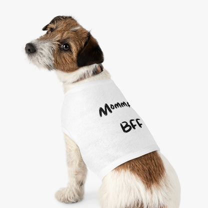 Cute Pet Tank Top - 'Momma's BFF' Dog Apparel for Everyday Wear
