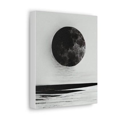 Moonlit Canvas Gallery Wrap - Elegant Wall Art for Home Décor