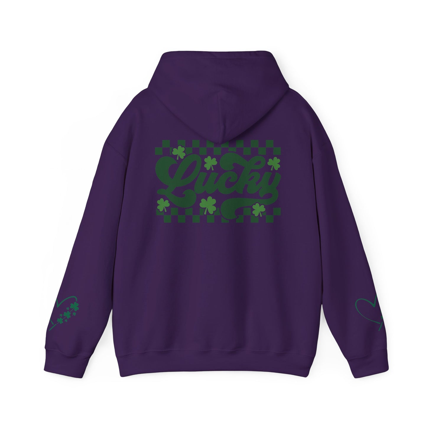 Lucky Heart Floral Hoodie for Unisex - St. Patrick's Day Sweatshirt