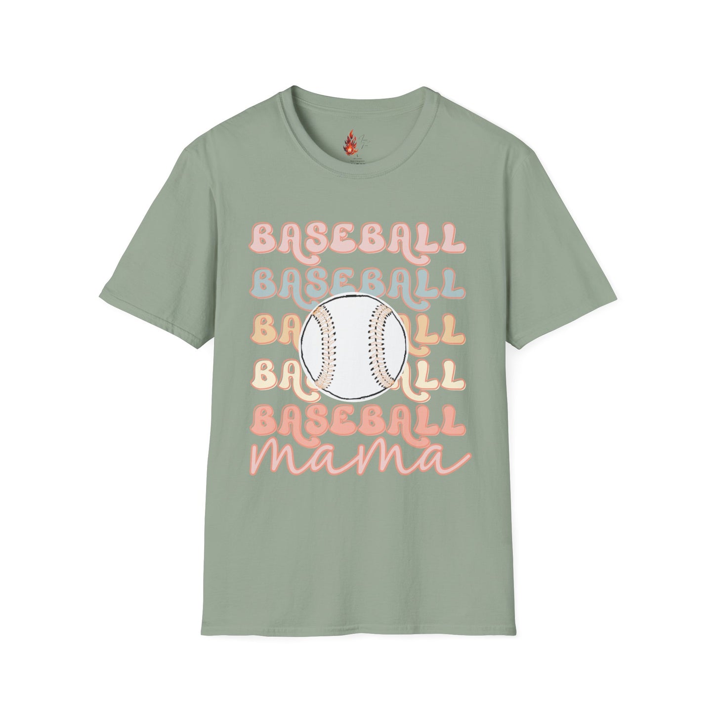 Baseball Mama Unisex Softstyle T-Shirt - Perfect for Sports Moms