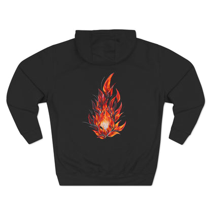 Three-Panel Fleece Hoodie