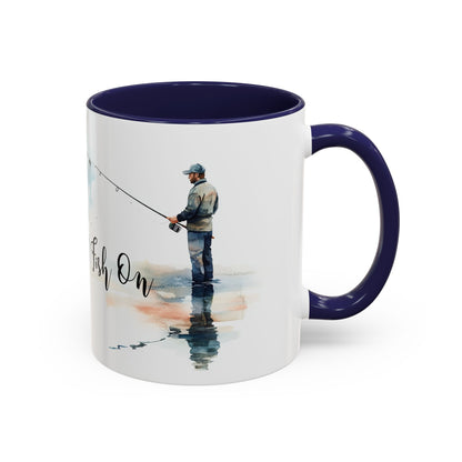 ‘Fish On’ Design Fishing Themed Coffee Mug
