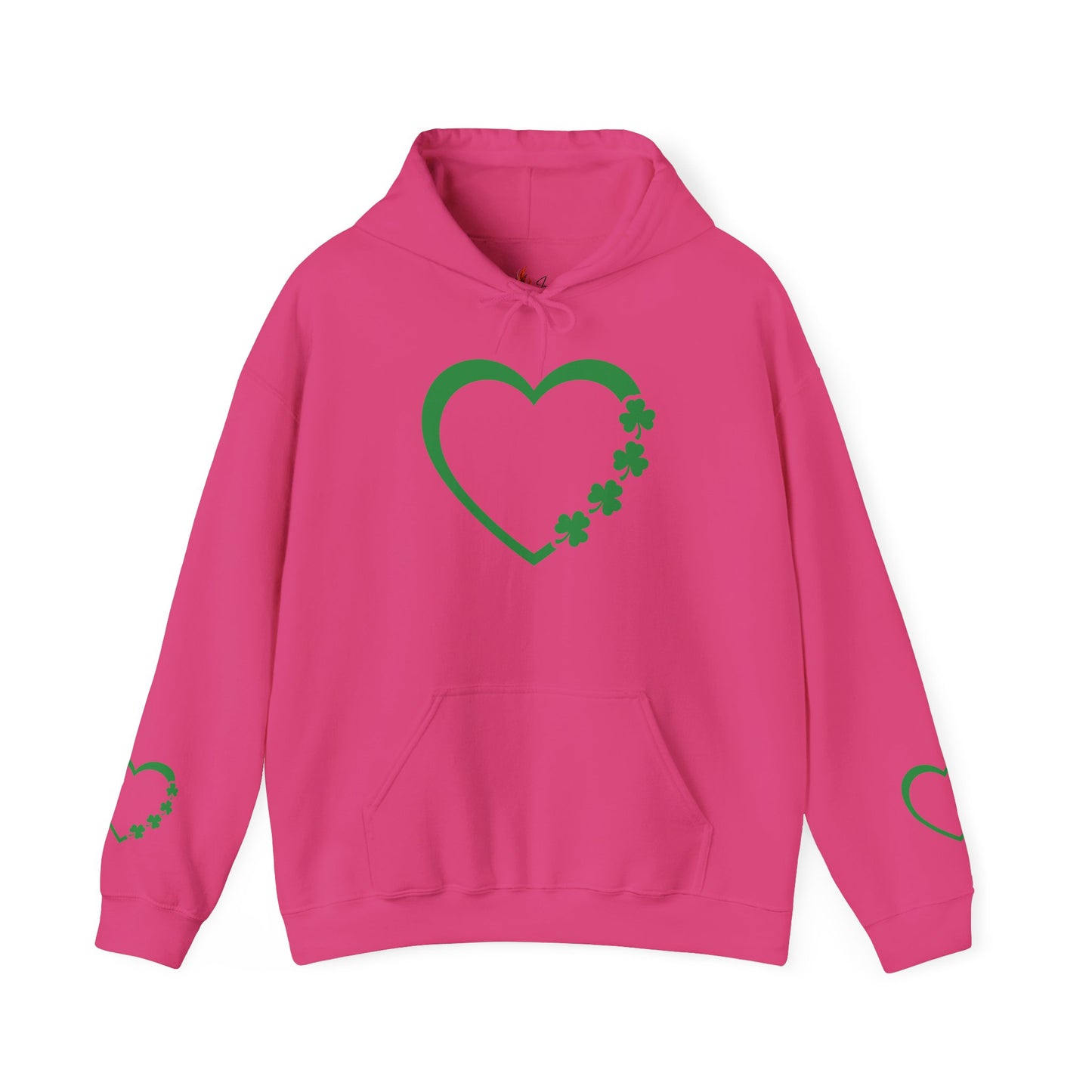 St. Patrick's Day Love Hoodie - Irish Kisses & Shamrock Wishes Sweatshirt