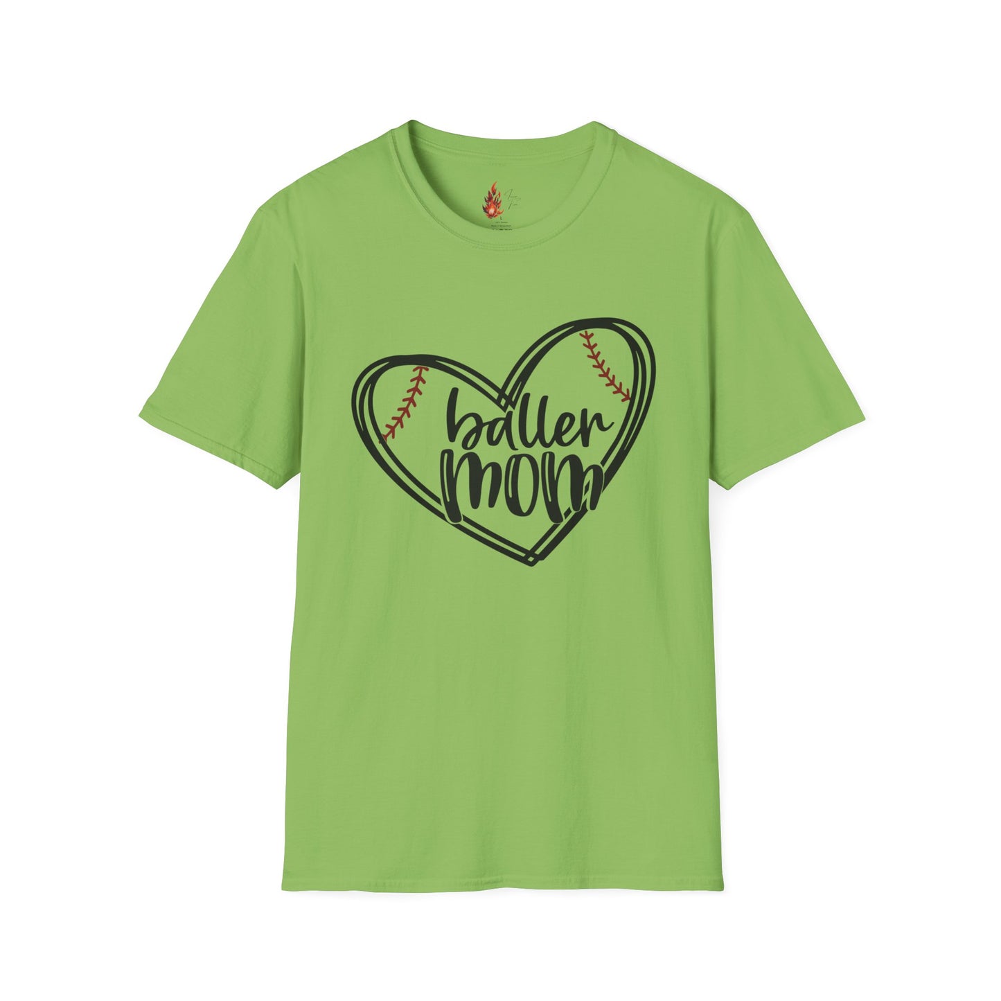 Baller Mom T-Shirt - Unisex Softstyle Tee for Sports Moms