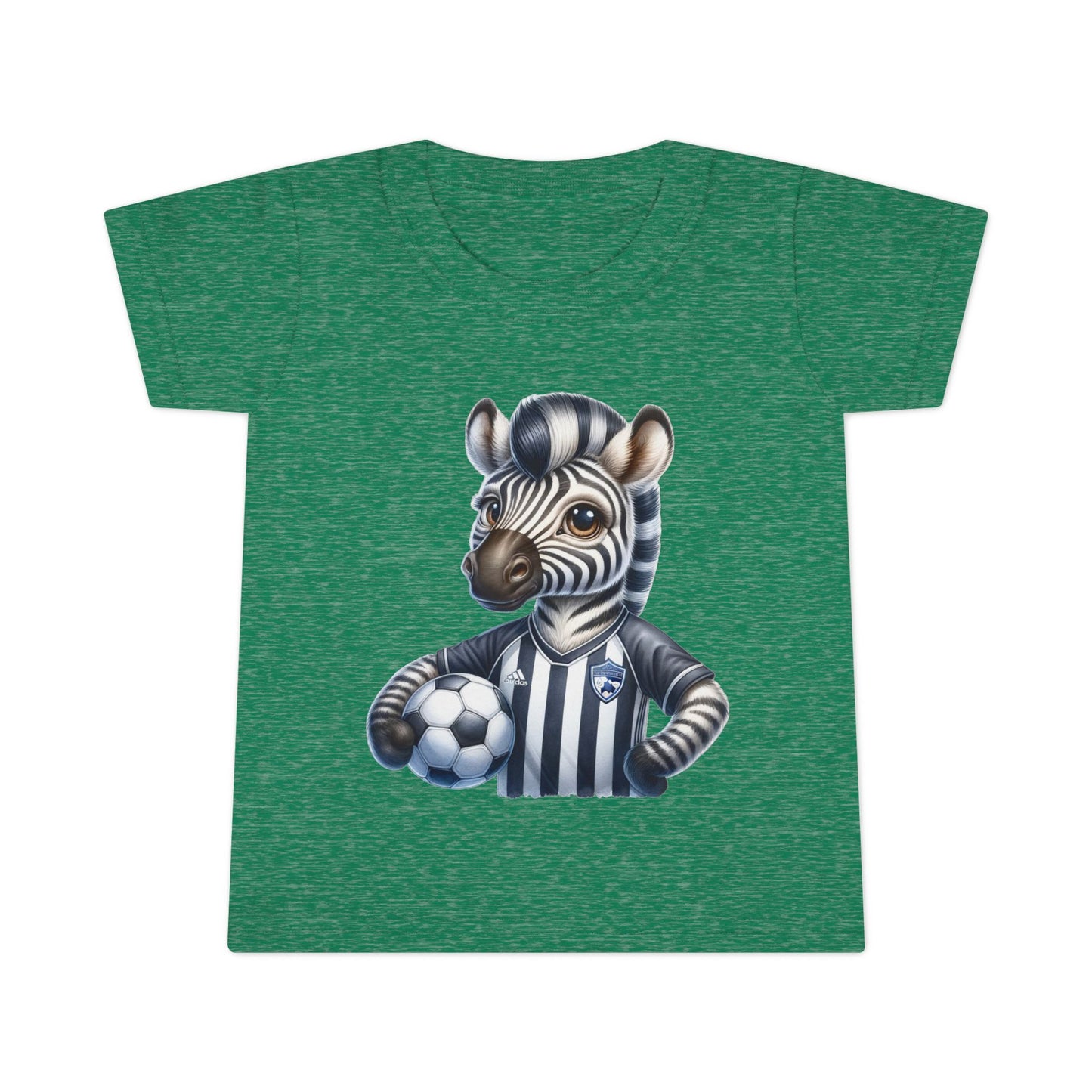 Playful Zebra Soccer Toddler T-Shirt
