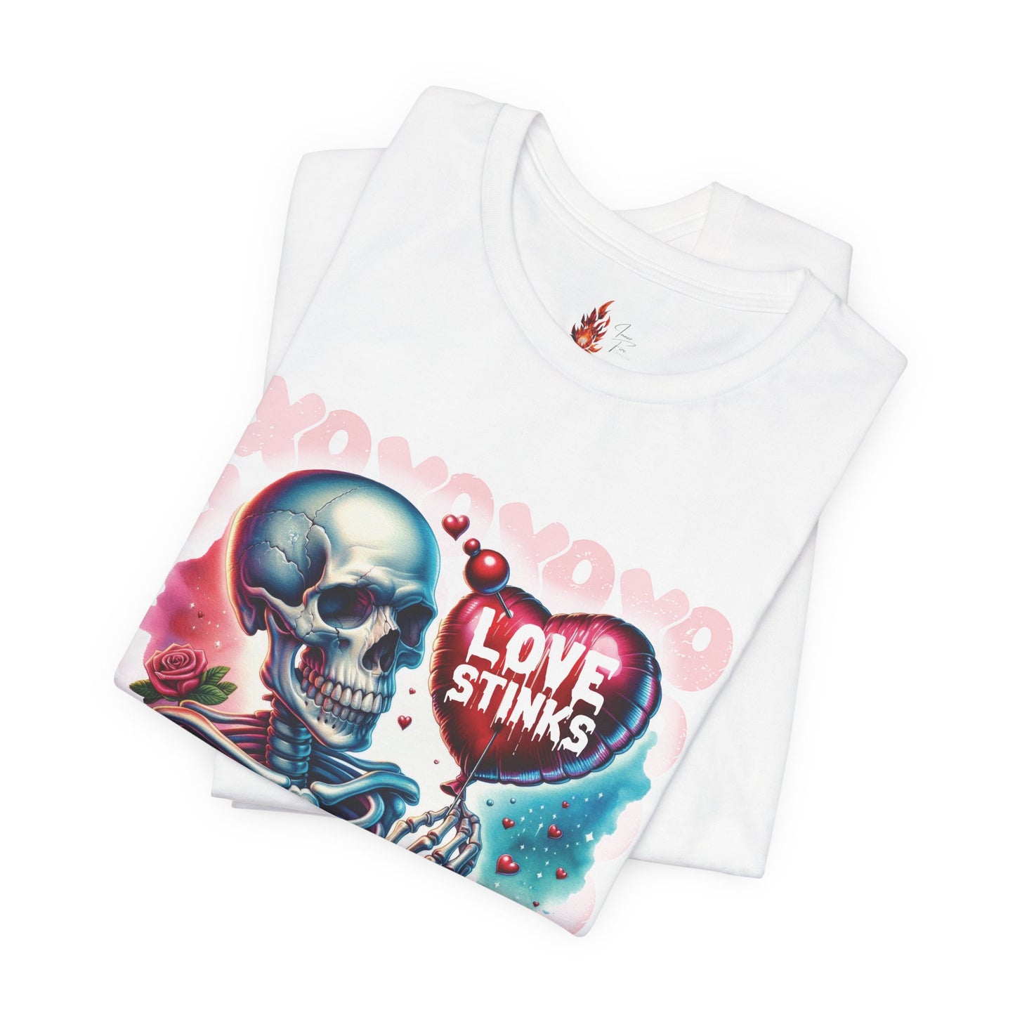 Love Stinks Unisex Short Sleeve Tee - Unique Graphic T-Shirt for Alternative Fashion Lovers