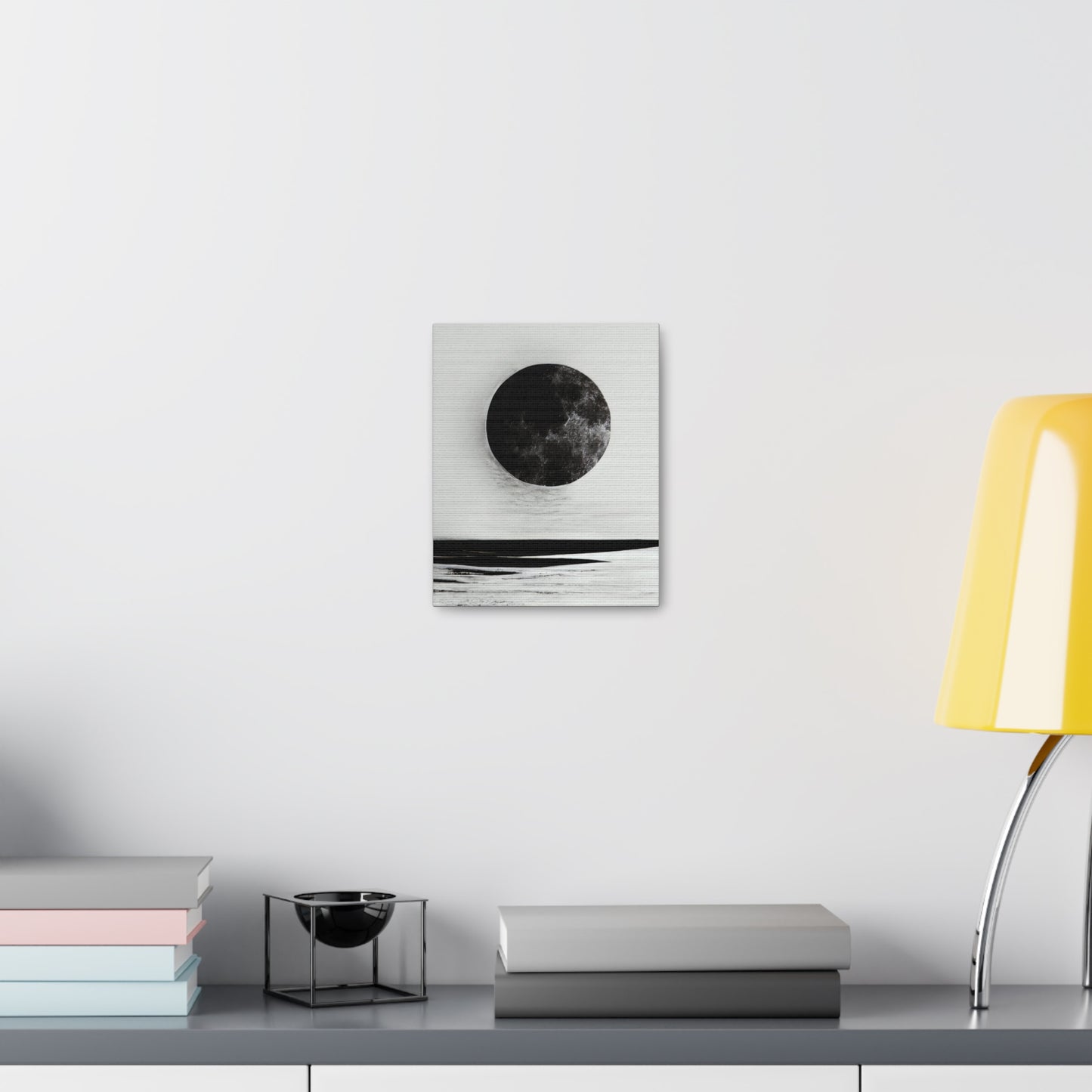 Moonlit Canvas Gallery Wrap - Elegant Wall Art for Home Décor