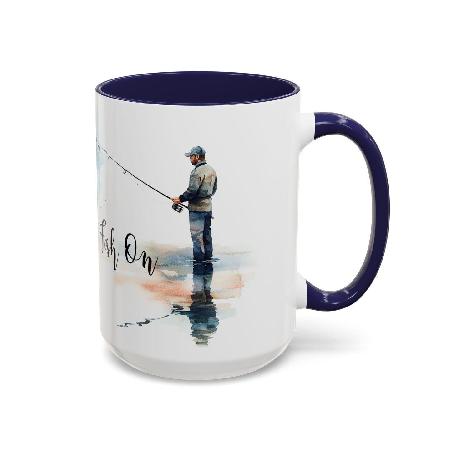 ‘Fish On’ Design Fishing Themed Coffee Mug