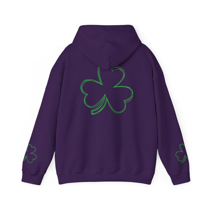 St. Patrick's Day Clover Hoodie - Unisex Heavy Blend™ Sweatshirt