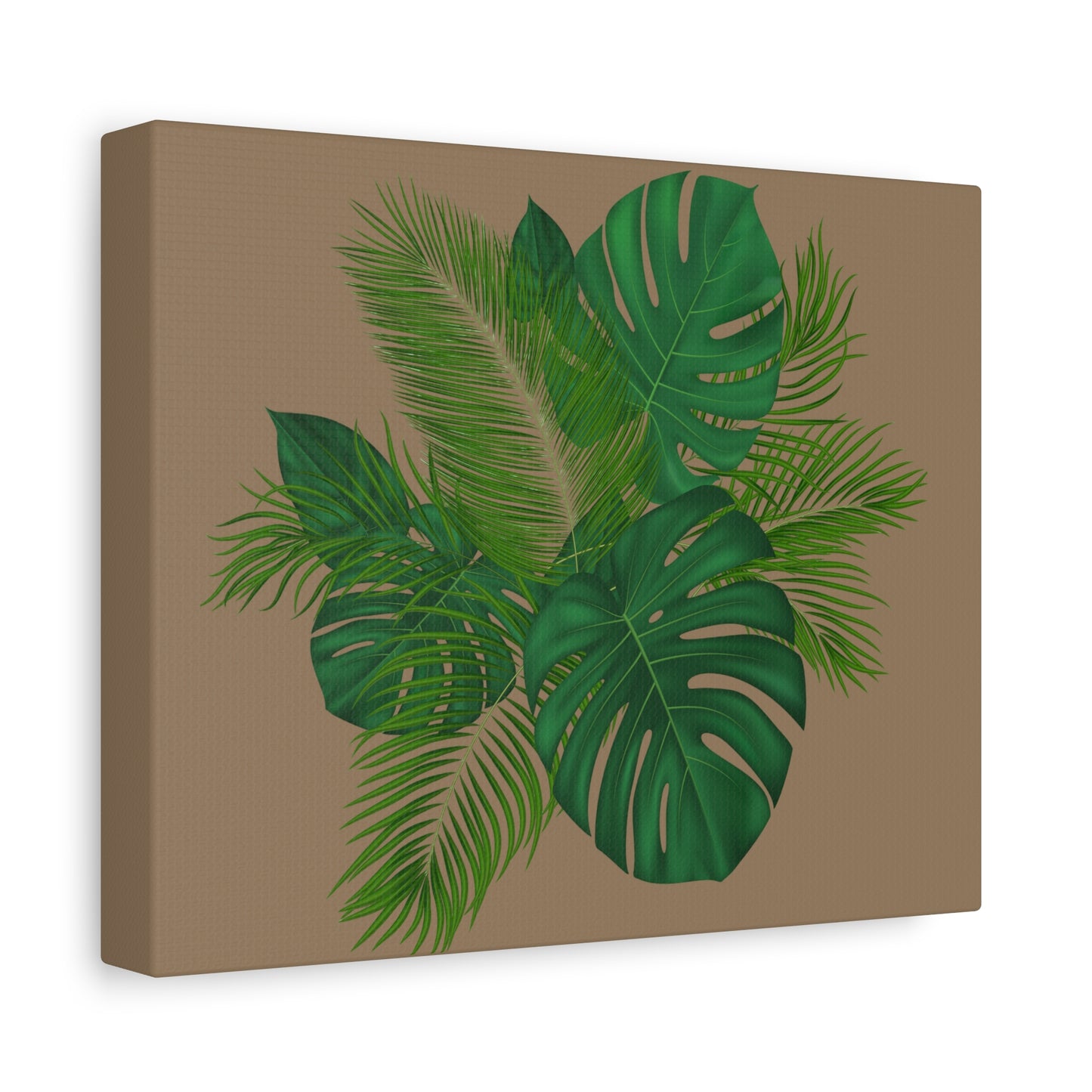 Canvas Art Palm Leaves with a nude background