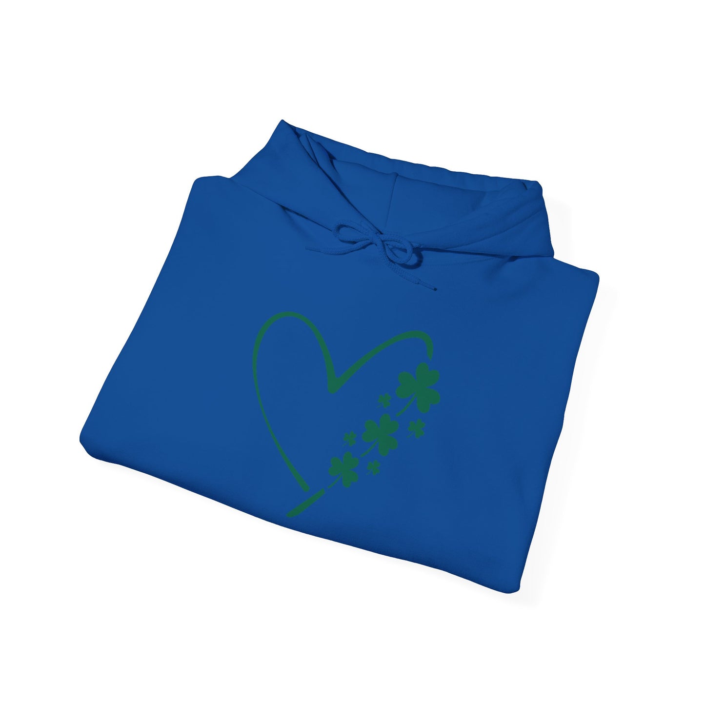 Lucky Heart Floral Hoodie for Unisex - St. Patrick's Day Sweatshirt