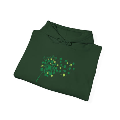 St. Patrick's Day Clover Hoodie - Unisex Heavy Blend™ Sweatshirt