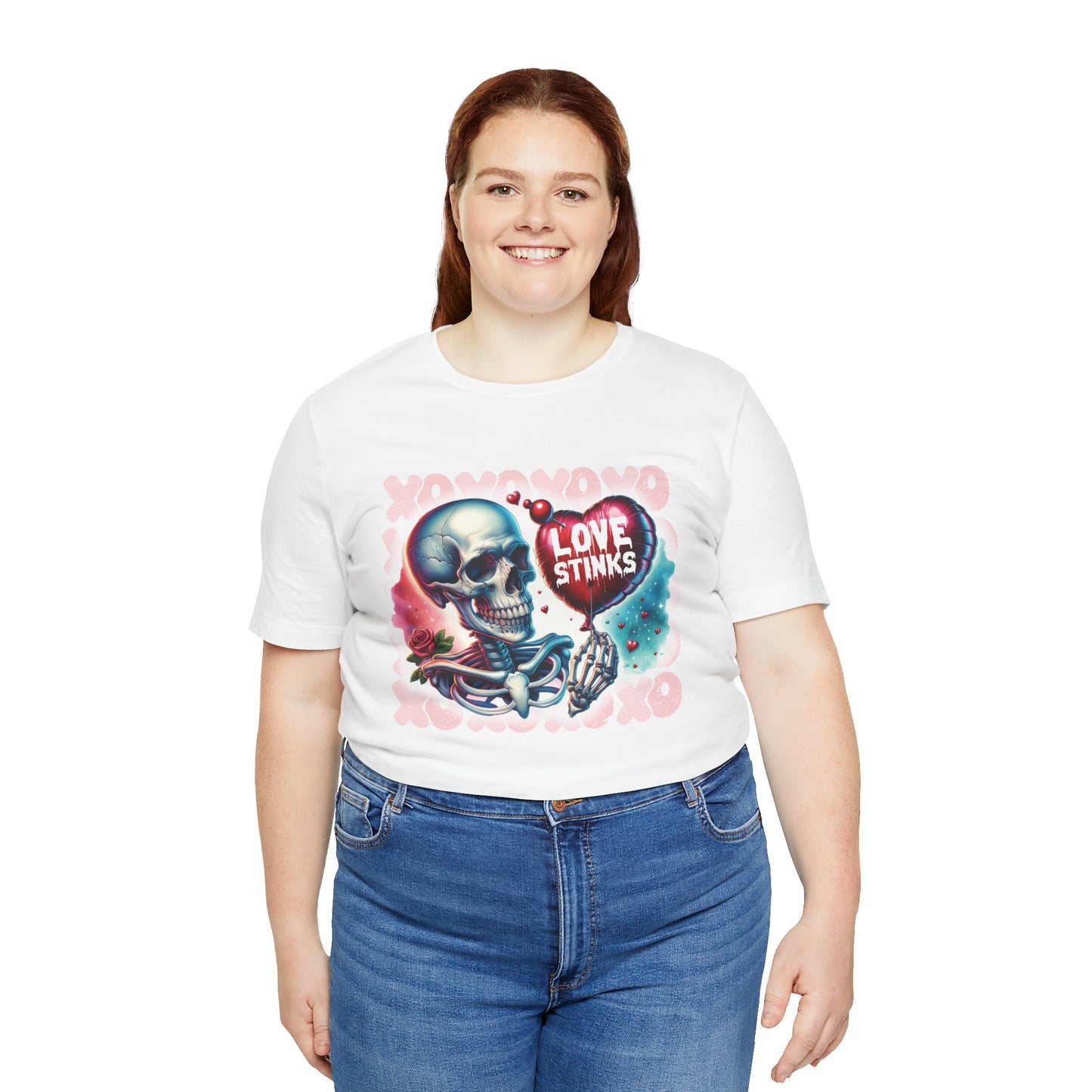 Love Stinks Unisex Short Sleeve Tee - Unique Graphic T-Shirt for Alternative Fashion Lovers