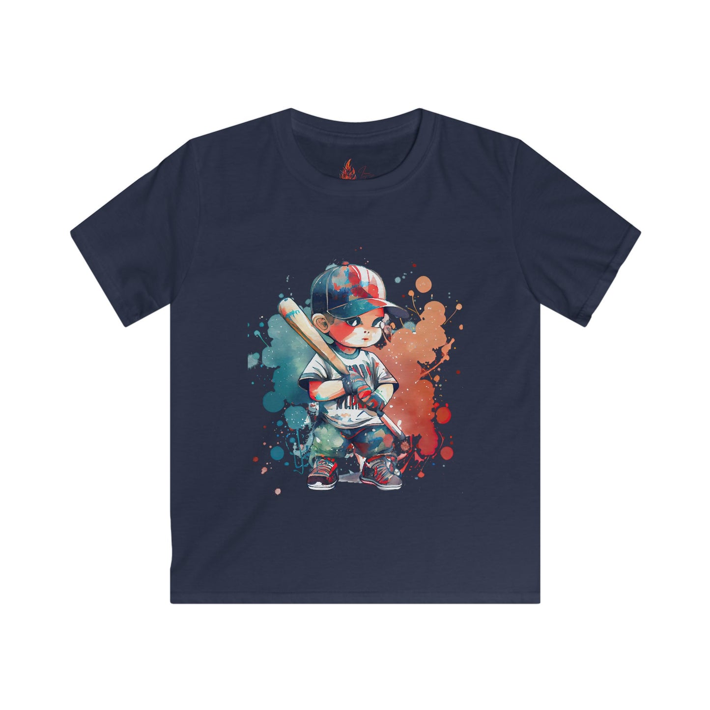 Baseball Kid Splash Kids T-Shirt - Fun Baseball Graphic