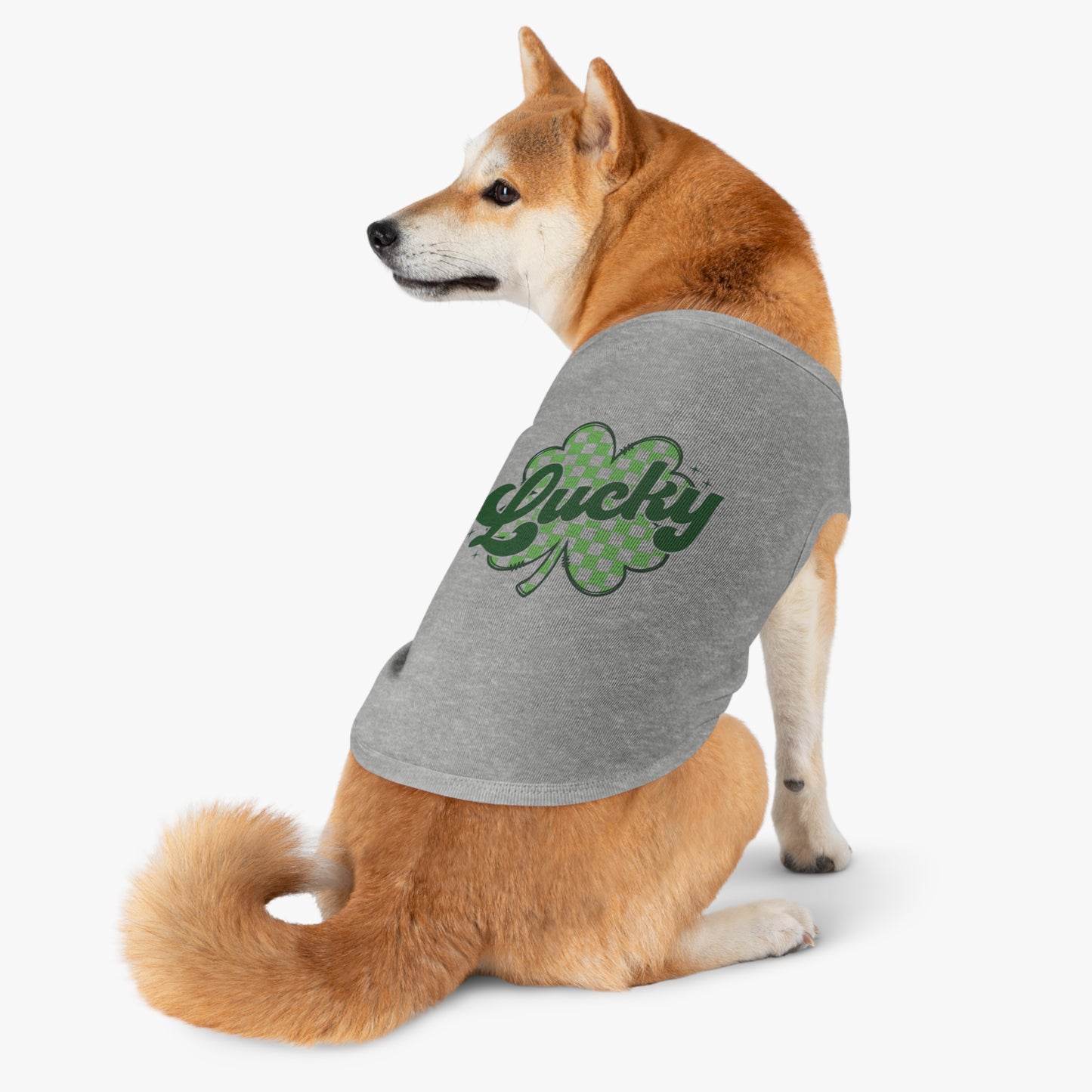 Lucky Clover Pet Tank Top - St. Patrick's Day Dog Apparel