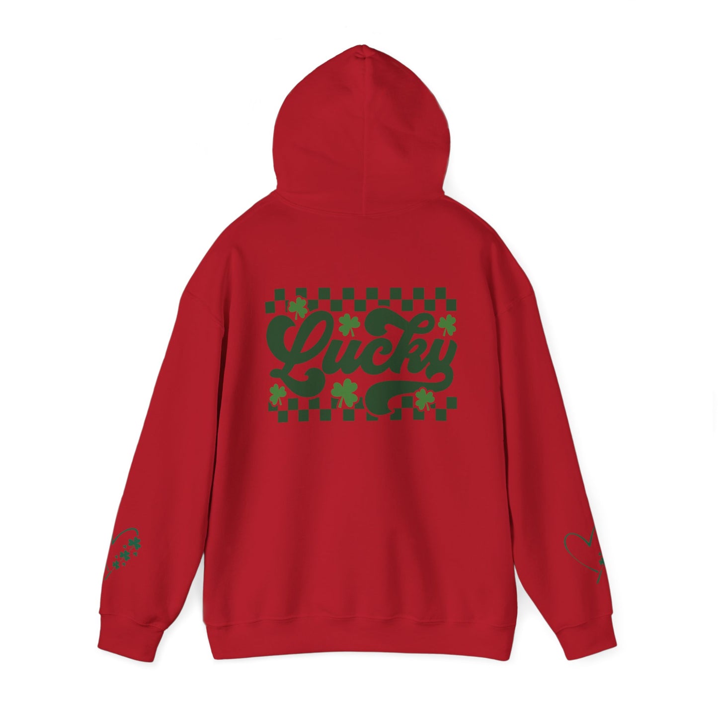 Lucky Heart Floral Hoodie for Unisex - St. Patrick's Day Sweatshirt