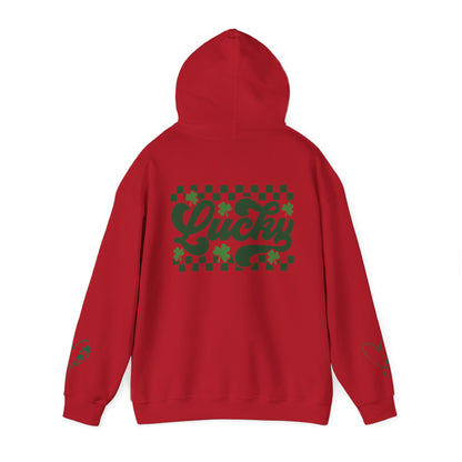 Lucky Heart Floral Hoodie for Unisex - St. Patrick's Day Sweatshirt