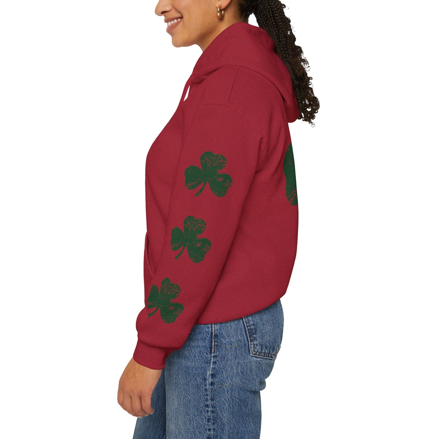 Lucky Shamrock Unisex Hooded Sweatshirt for St. Patrick's Day