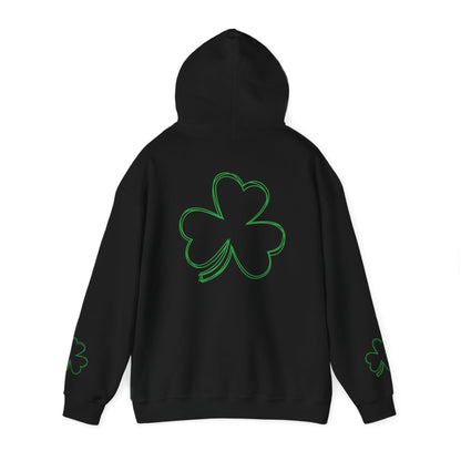 St. Patrick's Day Clover Hoodie - Unisex Heavy Blend™ Sweatshirt