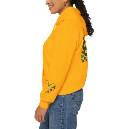 Lucky Heart Floral Hoodie for Unisex - St. Patrick's Day Sweatshirt