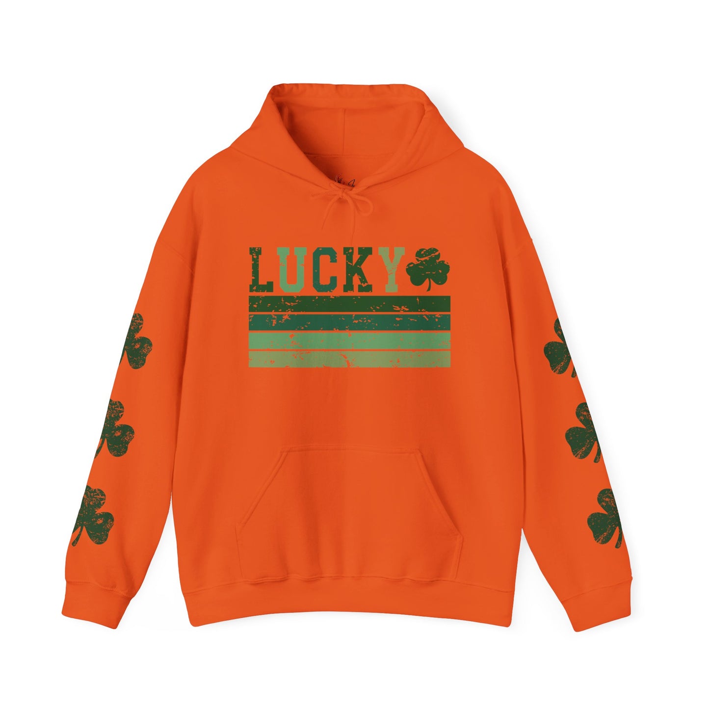Lucky Shamrock Unisex Hooded Sweatshirt for St. Patrick's Day
