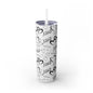 XOXO Hearts Skinny Tumbler with Straw - 20oz Love-Themed Drinkware