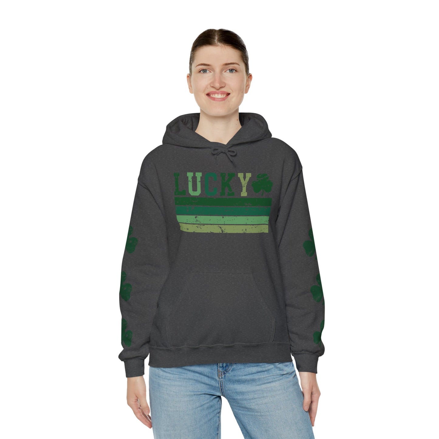 Lucky Shamrock Unisex Hooded Sweatshirt for St. Patrick's Day