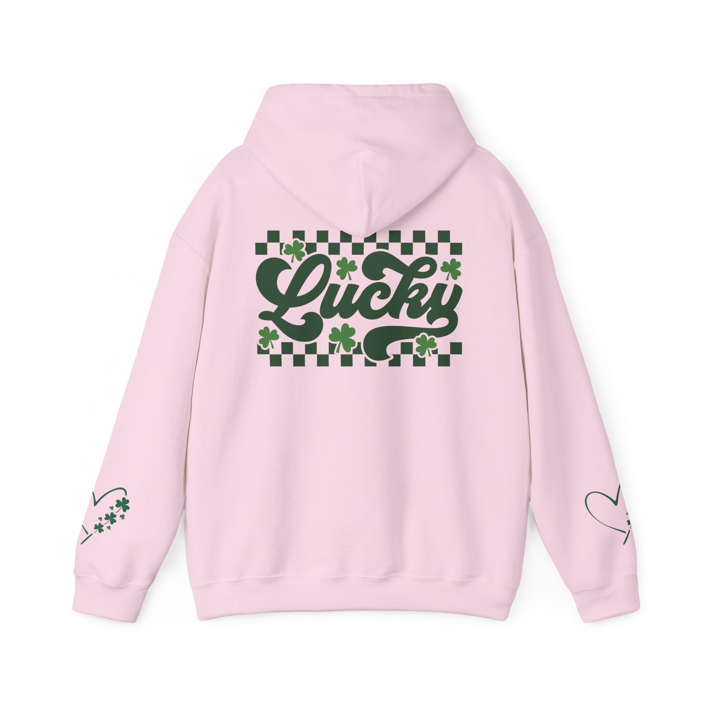 Lucky Heart Floral Hoodie for Unisex - St. Patrick's Day Sweatshirt