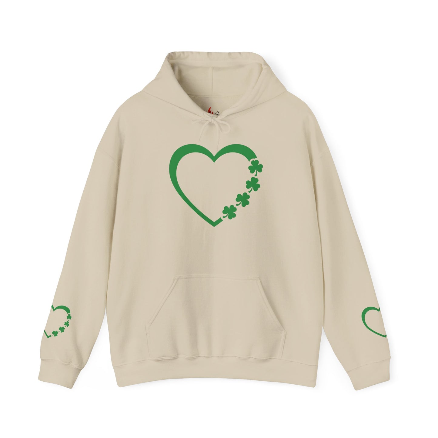 St. Patrick's Day Love Hoodie - Irish Kisses & Shamrock Wishes Sweatshirt