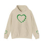St. Patrick's Day Love Hoodie - Irish Kisses & Shamrock Wishes Sweatshirt