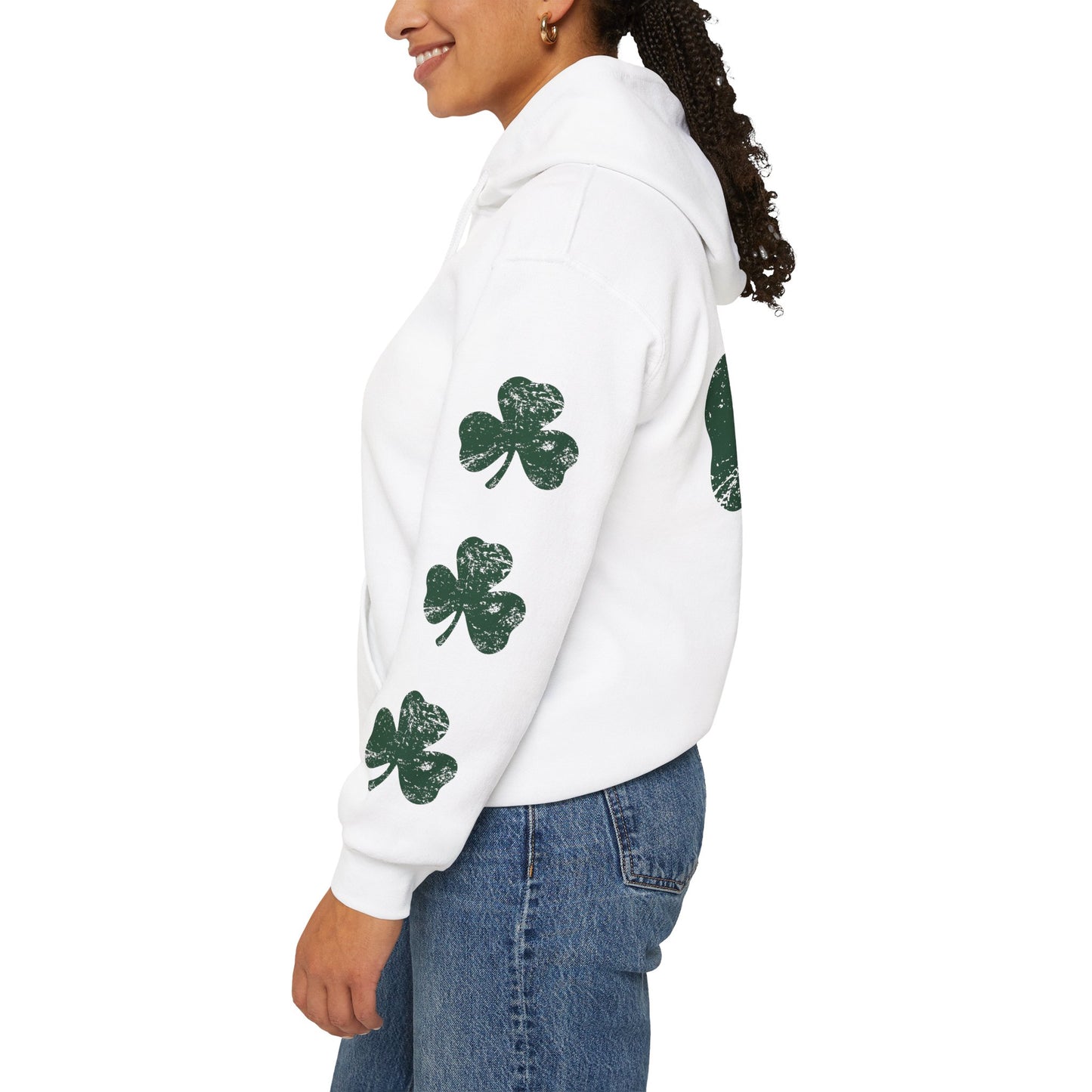 Lucky Shamrock Unisex Hooded Sweatshirt for St. Patrick's Day