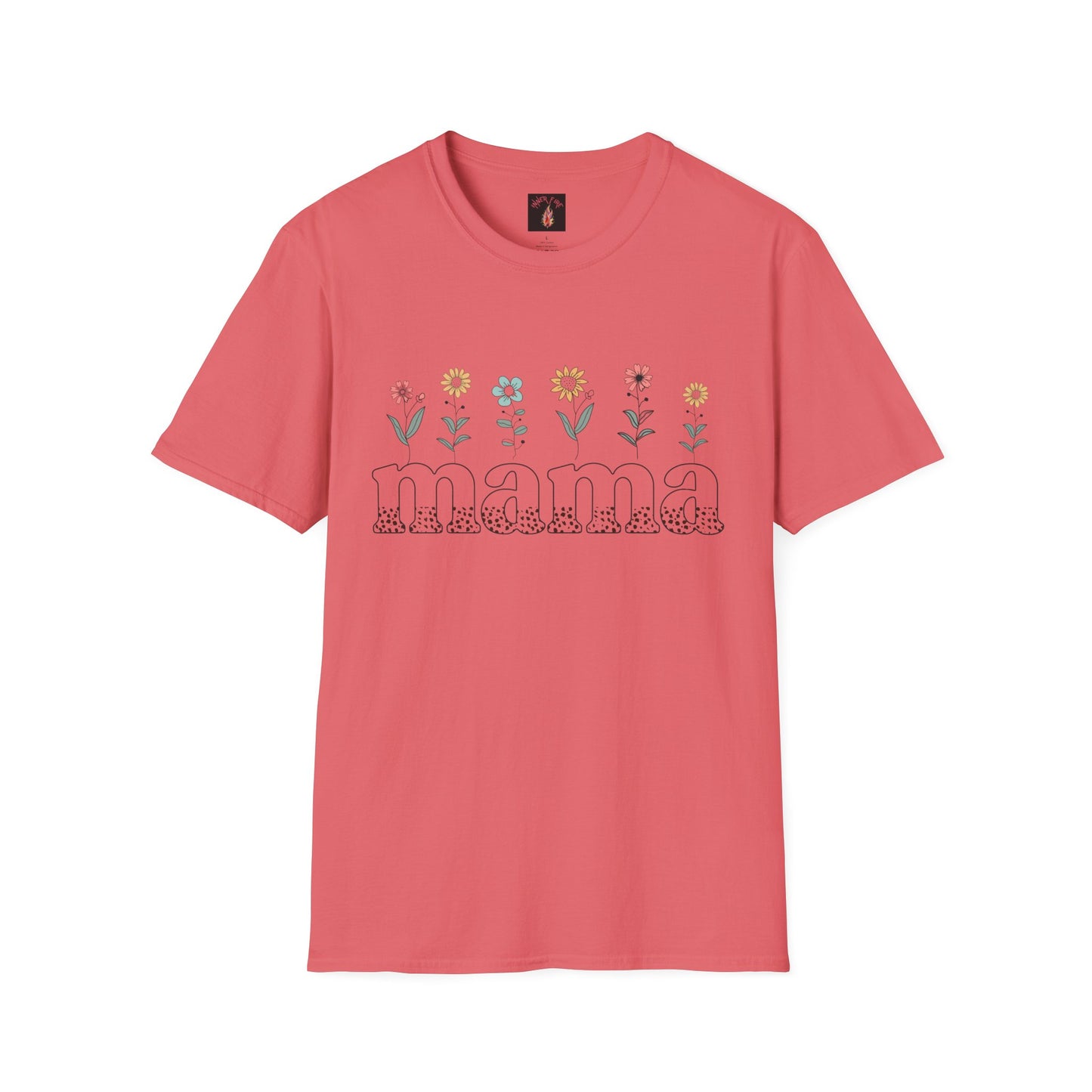 Floral Mama T-Shirt for Moms - Unisex Softstyle Tee