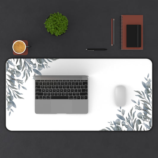 Elegant Floral Desk Mat - Minimalist Office Accessories for Home & Work